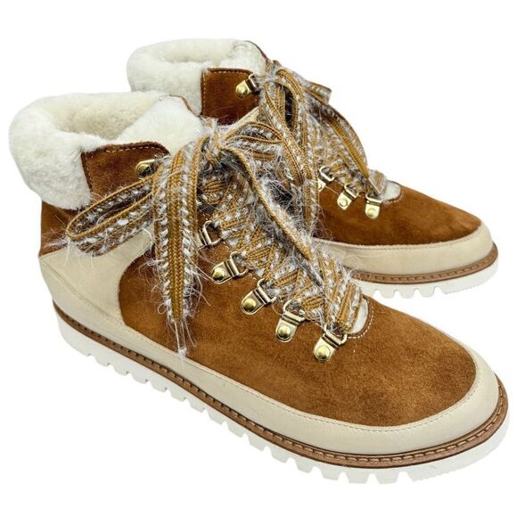 Ron White All Day Sneakers Size 9.5 Suede Water Resistant Shearling Snow Boot - Picture 1 of 9